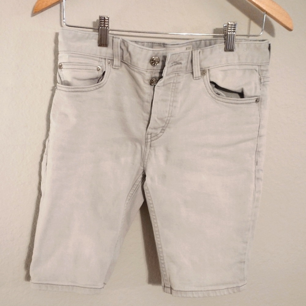 Topman Skinny Jean Chino Shirts in Khaki Size 30
